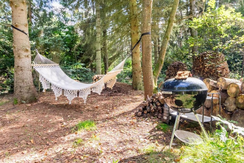 Luxe-Avontuur In Een Romantische Cabin In Het Bos Stekene Buitenkant foto